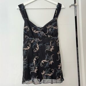AB Studio Vintage 90s Black Sleeveless Top